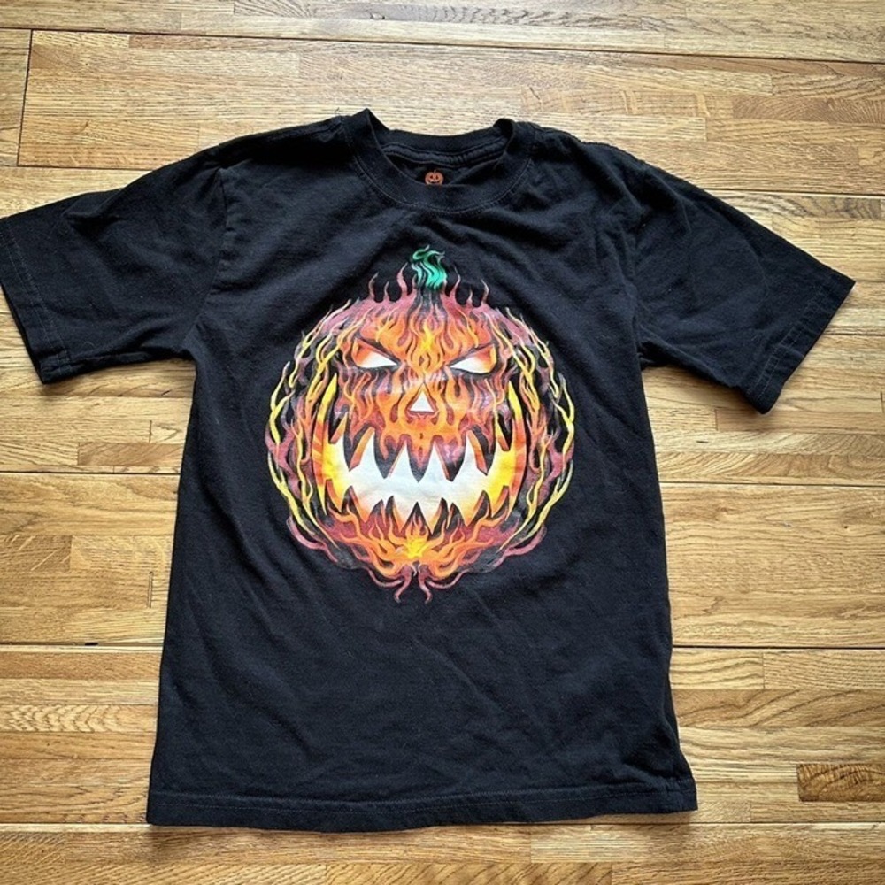 Halloween Flaming Jack‎ O Lantern Shirt